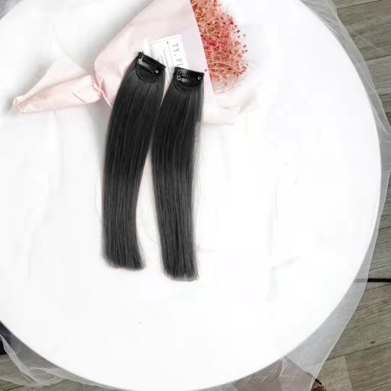 Parochňa s ofinkou pre ženy, tepelne odolné syntetické vlasy, rovný alebo naklonený ofina, dá sa farbiť, mení tvar tváre