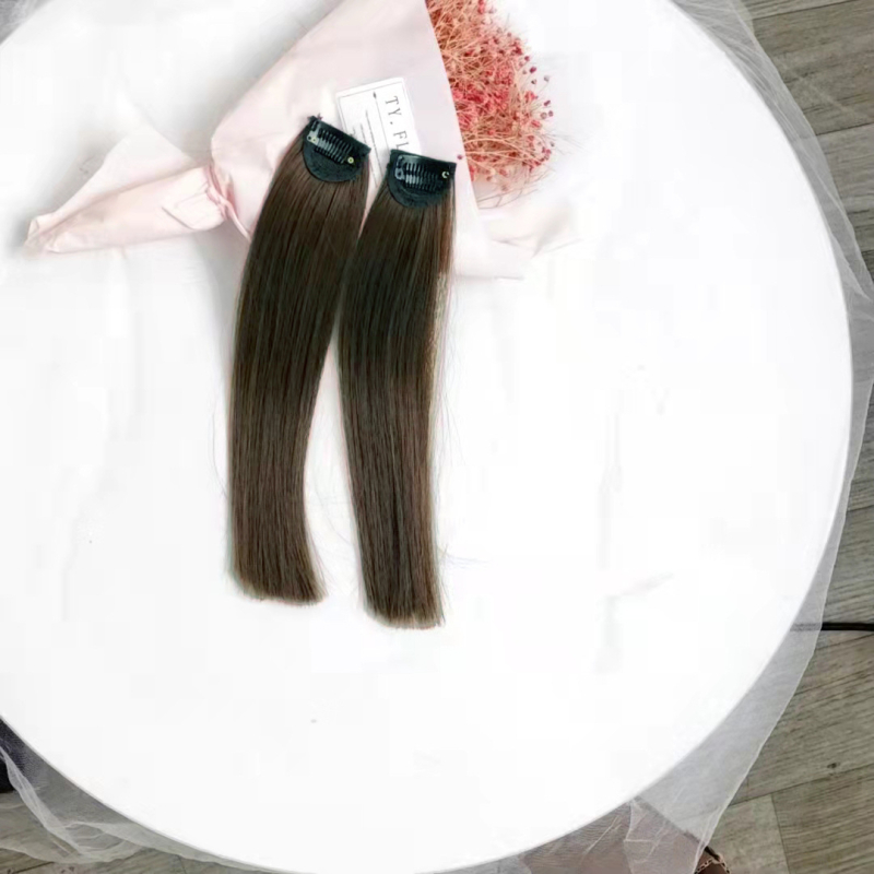 Parochňa s ofinkou pre ženy, tepelne odolné syntetické vlasy, rovný alebo naklonený ofina, dá sa farbiť, mení tvar tváre