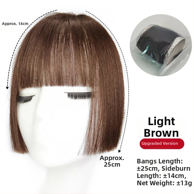 Parochňa s ofinkou pre ženy, tepelne odolné syntetické vlasy, rovný alebo naklonený ofina, dá sa farbiť, mení tvar tváre