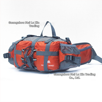 Pojasna torba za otvorene aktivnosti s velikim kapacitetom, višenamjenska torba za planinarenje i crossbody — najlon, prozračna i otporna na habanje, Snow Wind, unisex, za outdoor sportove