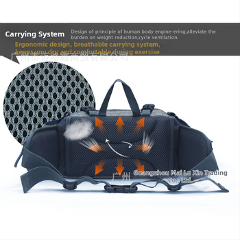 Pojasna torba za otvorene aktivnosti s velikim kapacitetom, višenamjenska torba za planinarenje i crossbody — najlon, prozračna i otporna na habanje, Snow Wind, unisex, za outdoor sportove