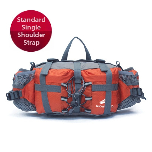 Pojasna torba za otvorene aktivnosti s velikim kapacitetom, višenamjenska torba za planinarenje i crossbody — najlon, prozračna i otporna na habanje, Snow Wind, unisex, za outdoor sportove