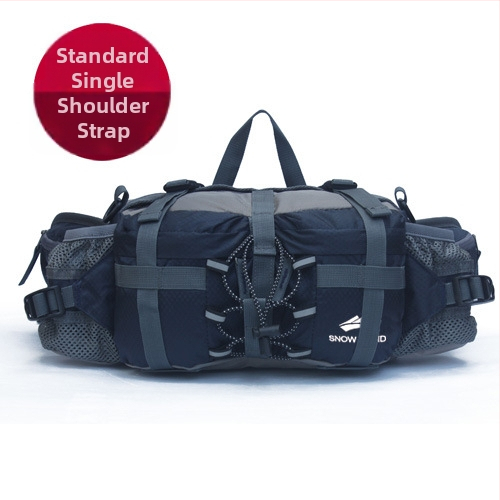 Pojasna torba za otvorene aktivnosti s velikim kapacitetom, višenamjenska torba za planinarenje i crossbody — najlon, prozračna i otporna na habanje, Snow Wind, unisex, za outdoor sportove