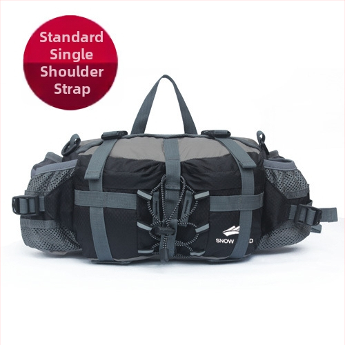 Pojasna torba za otvorene aktivnosti s velikim kapacitetom, višenamjenska torba za planinarenje i crossbody — najlon, prozračna i otporna na habanje, Snow Wind, unisex, za outdoor sportove