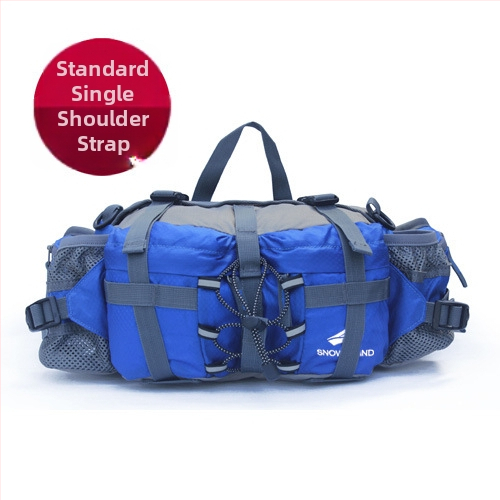 Pojasna torba za otvorene aktivnosti s velikim kapacitetom, višenamjenska torba za planinarenje i crossbody — najlon, prozračna i otporna na habanje, Snow Wind, unisex, za outdoor sportove