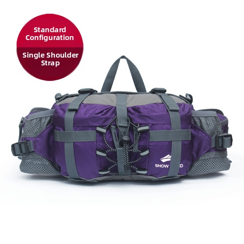 Pojasna torba za otvorene aktivnosti s velikim kapacitetom, višenamjenska torba za planinarenje i crossbody — najlon, prozračna i otporna na habanje, Snow Wind, unisex, za outdoor sportove