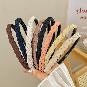 Лента за глава от плат за измиване на лице, ръчна изработка, антиплъзгаща се с зъбци, за жени