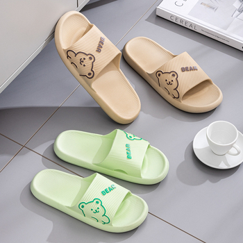 За двойки PVC чехли за лято – карикатурен принт, бързосъхнещи, дишащи, водоустойчиви, инжекционно формована подметка