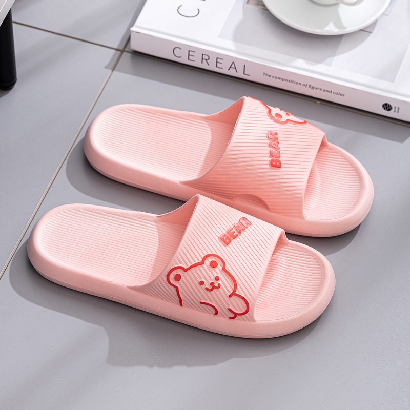 За двойки PVC чехли за лято – карикатурен принт, бързосъхнещи, дишащи, водоустойчиви, инжекционно формована подметка