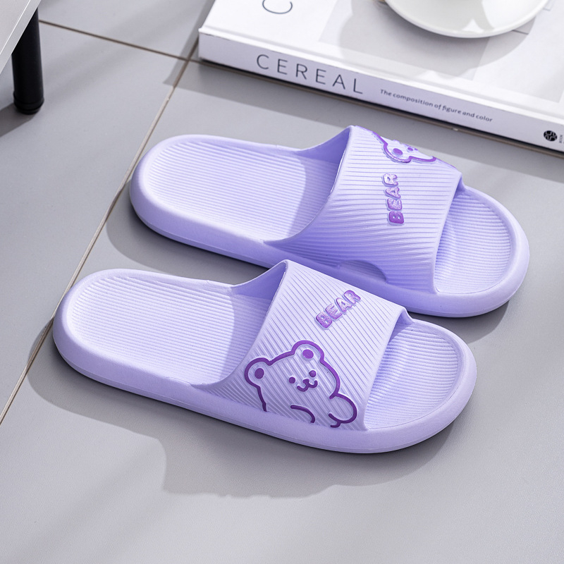 За двойки PVC чехли за лято – карикатурен принт, бързосъхнещи, дишащи, водоустойчиви, инжекционно формована подметка