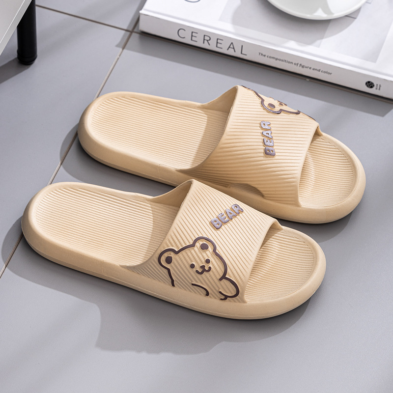 За двойки PVC чехли за лято – карикатурен принт, бързосъхнещи, дишащи, водоустойчиви, инжекционно формована подметка