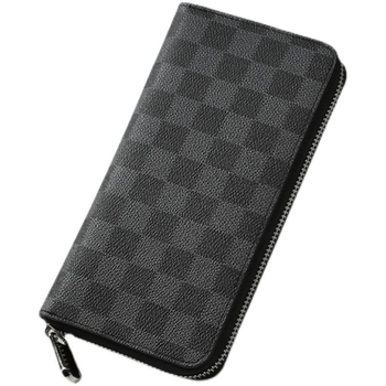 Muški kožni clutch novčanik, koža prvog sloja, podstava od kože, uzorak slova, proljeće 2024