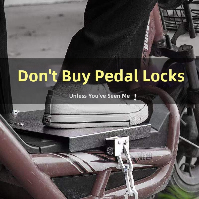 Κλειδαριά μπαταρίας ηλεκτρικού σκούτερ με ενισχυμένη πλάκα από ατσάλι και αλυσίδα, μοντέλο 1, καθολικά συμβατή, νέο κινεζικό στυλ