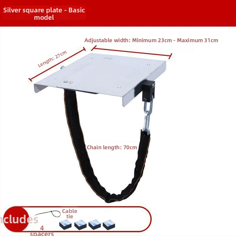 Κλειδαριά μπαταρίας ηλεκτρικού σκούτερ με ενισχυμένη πλάκα από ατσάλι και αλυσίδα, μοντέλο 1, καθολικά συμβατή, νέο κινεζικό στυλ