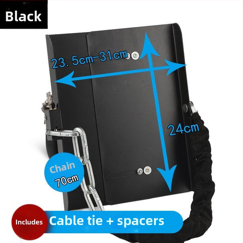 Κλειδαριά μπαταρίας ηλεκτρικού σκούτερ με ενισχυμένη πλάκα από ατσάλι και αλυσίδα, μοντέλο 1, καθολικά συμβατή, νέο κινεζικό στυλ