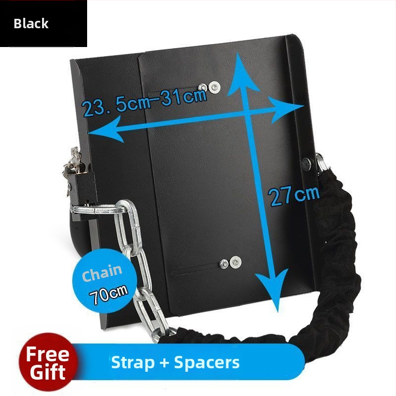 Κλειδαριά μπαταρίας ηλεκτρικού σκούτερ με ενισχυμένη πλάκα από ατσάλι και αλυσίδα, μοντέλο 1, καθολικά συμβατή, νέο κινεζικό στυλ