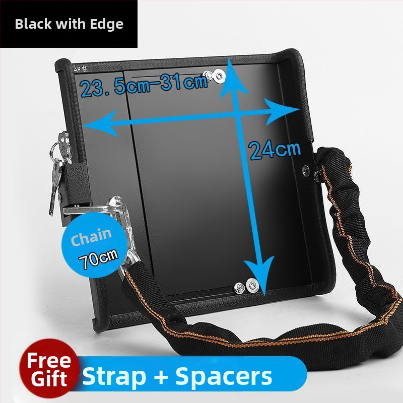 Κλειδαριά μπαταρίας ηλεκτρικού σκούτερ με ενισχυμένη πλάκα από ατσάλι και αλυσίδα, μοντέλο 1, καθολικά συμβατή, νέο κινεζικό στυλ