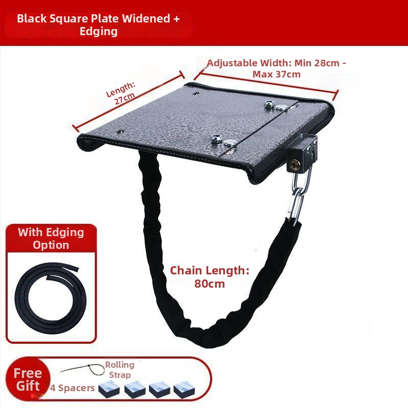 Κλειδαριά μπαταρίας ηλεκτρικού σκούτερ με ενισχυμένη πλάκα από ατσάλι και αλυσίδα, μοντέλο 1, καθολικά συμβατή, νέο κινεζικό στυλ