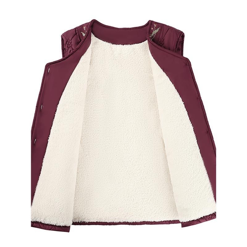 2025-ös téli poliészter női mellény, egyszínű mintázat, elegáns városi stílus, magashőmérsékletű felületkezelés