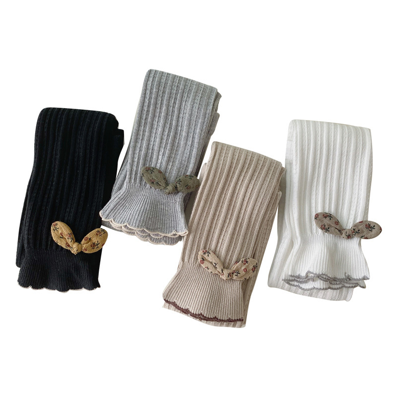 Κοριτσίστικα κολάν, 80% βαμβάκι, υψηλή μέση, μήκος αστραγάλου, για ηλικίες 3–8, άνοιξη-φθινόπωρο