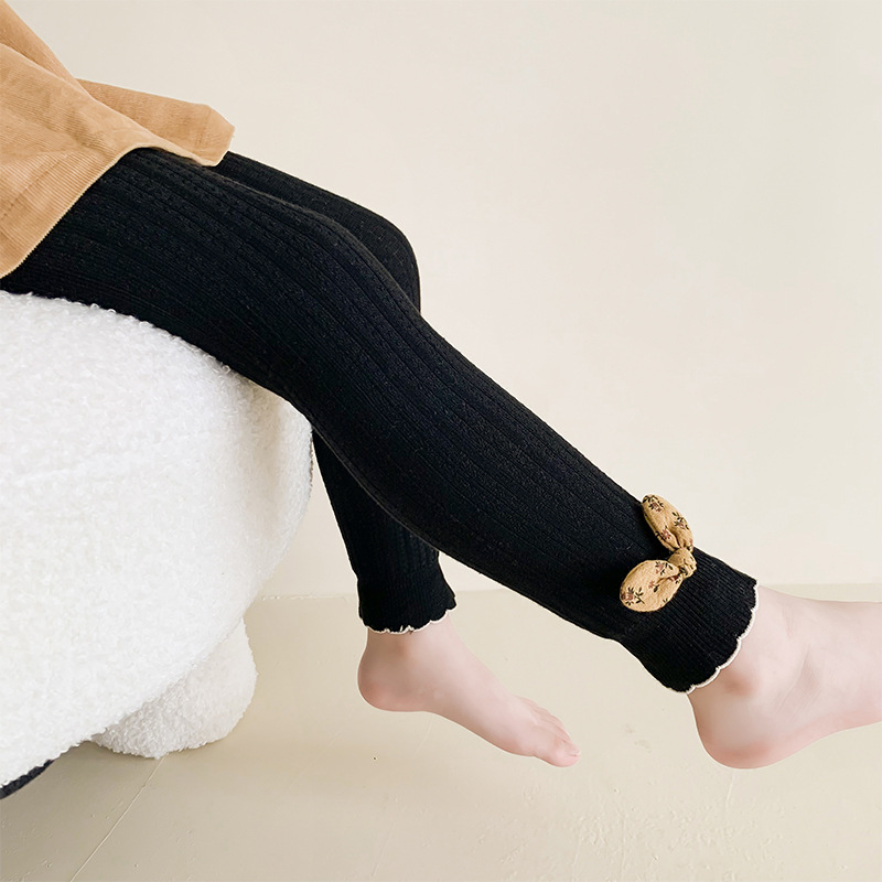 Κοριτσίστικα κολάν, 80% βαμβάκι, υψηλή μέση, μήκος αστραγάλου, για ηλικίες 3–8, άνοιξη-φθινόπωρο