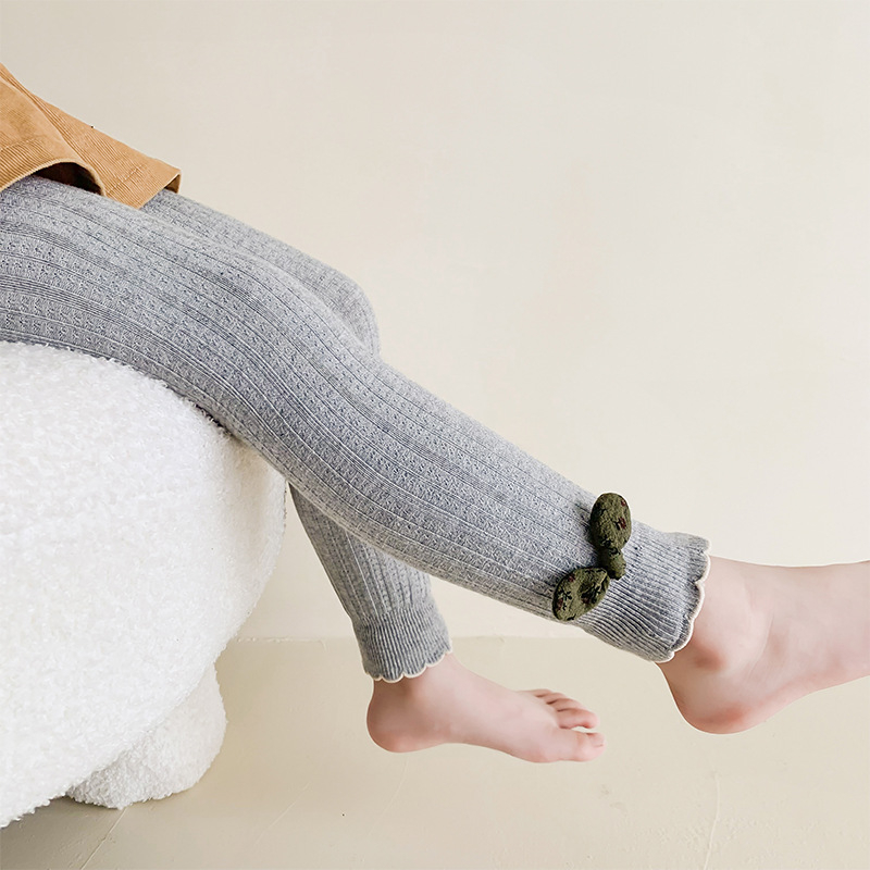 Κοριτσίστικα κολάν, 80% βαμβάκι, υψηλή μέση, μήκος αστραγάλου, για ηλικίες 3–8, άνοιξη-φθινόπωρο