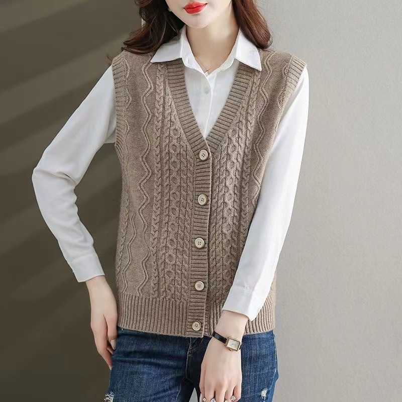 Dámsky vestový kardigán s halterovým výstrihom, akrylový materiál, jar 2024