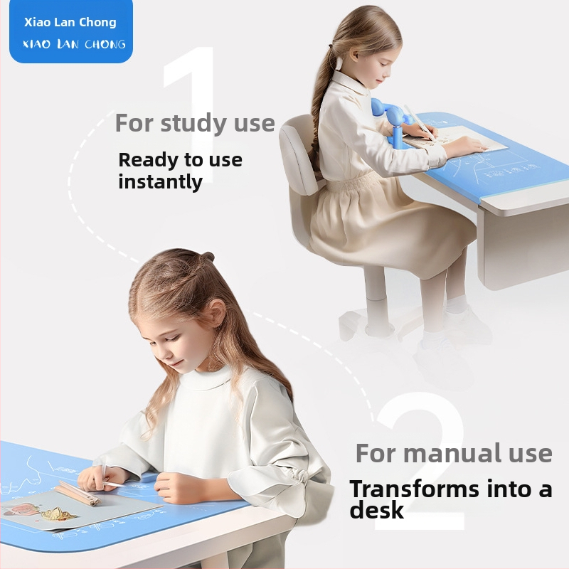 Коректор за седяща поза за ученици от началното училище — двойна защита за зрението, корекция на позата при писане и четене, модел L28