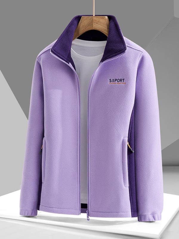 Uniszex polárdzseki-kardigán – meleg, vastag polár bélés, téli–ősz külső viselet, kardigán stílus