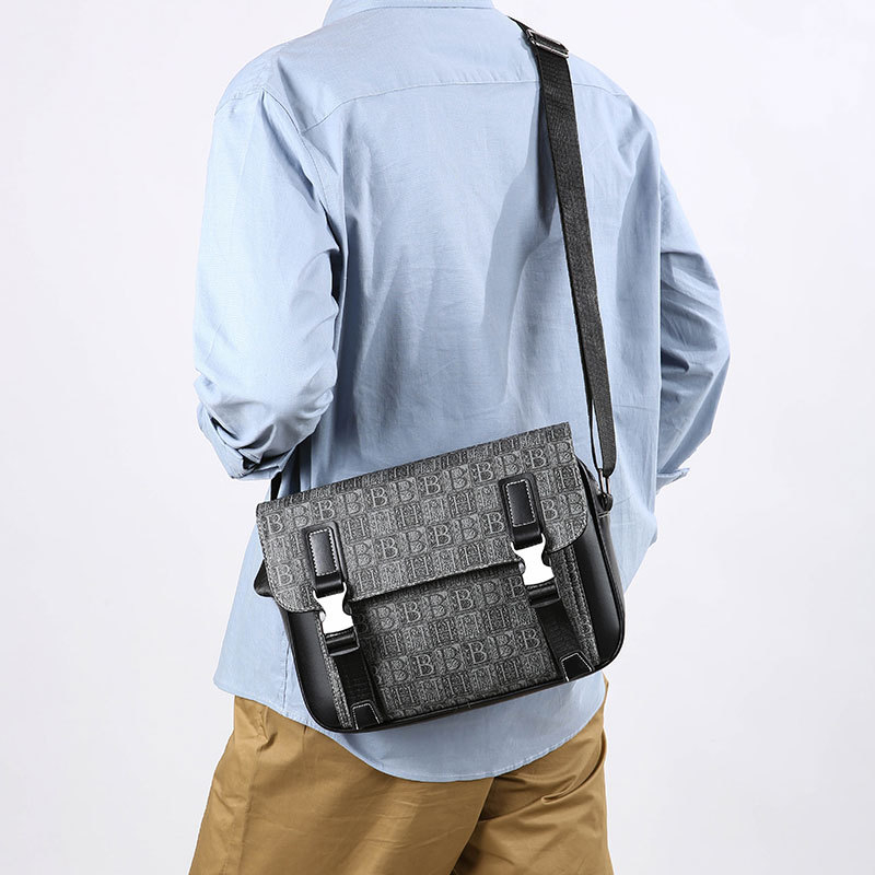 Muška crossbody torba, PU materijal, poslovno putovanje, vodootporna, protivkrađa, zaštita kralježnice