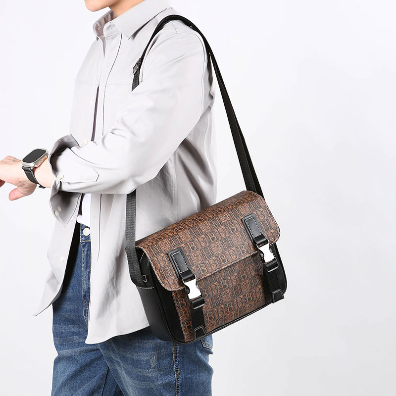 Muška crossbody torba, PU materijal, poslovno putovanje, vodootporna, protivkrađa, zaštita kralježnice