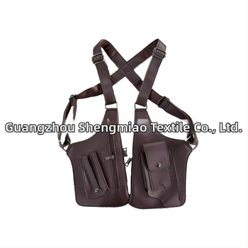 Ανδρική τσάντα θώρακα σε στυλ αστικής απλότητας, PVC υλικό, ultra-light, επένδυση πολυεστέρα