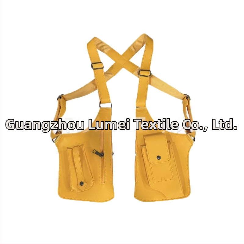 Ανδρική τσάντα θώρακα σε στυλ αστικής απλότητας, PVC υλικό, ultra-light, επένδυση πολυεστέρα