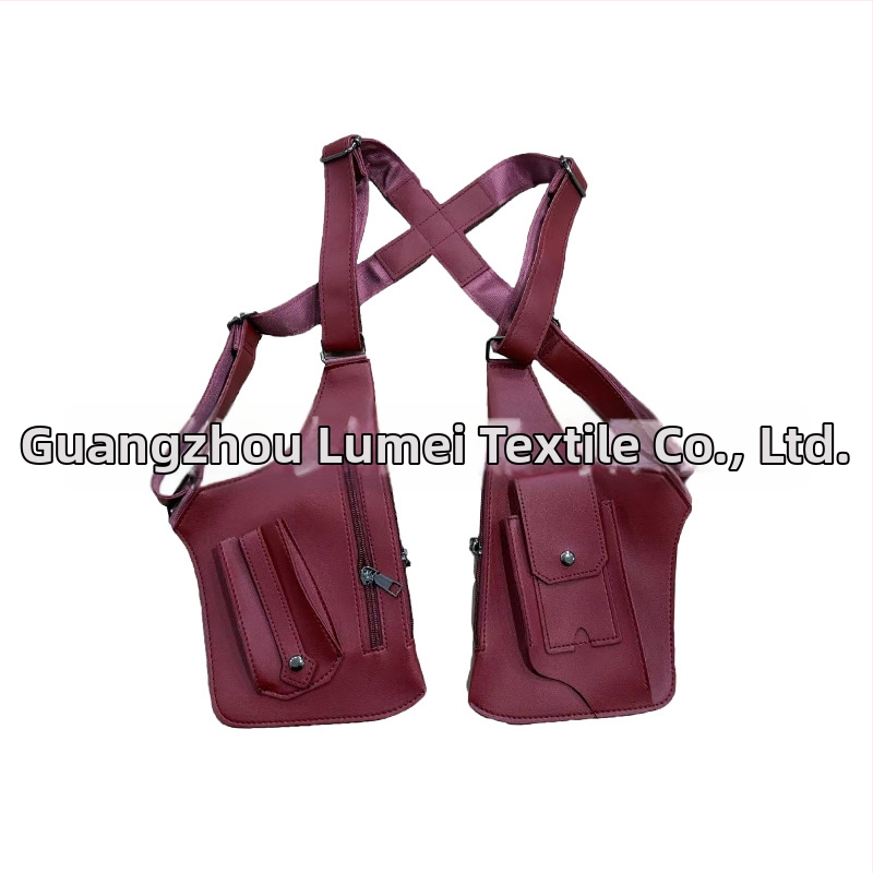 Ανδρική τσάντα θώρακα σε στυλ αστικής απλότητας, PVC υλικό, ultra-light, επένδυση πολυεστέρα