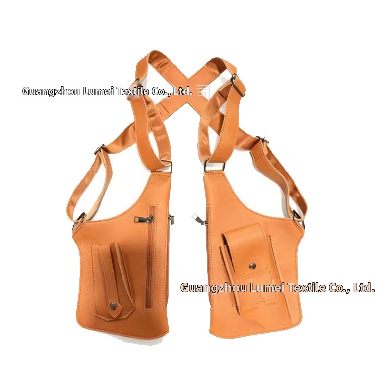 Ανδρική τσάντα θώρακα σε στυλ αστικής απλότητας, PVC υλικό, ultra-light, επένδυση πολυεστέρα