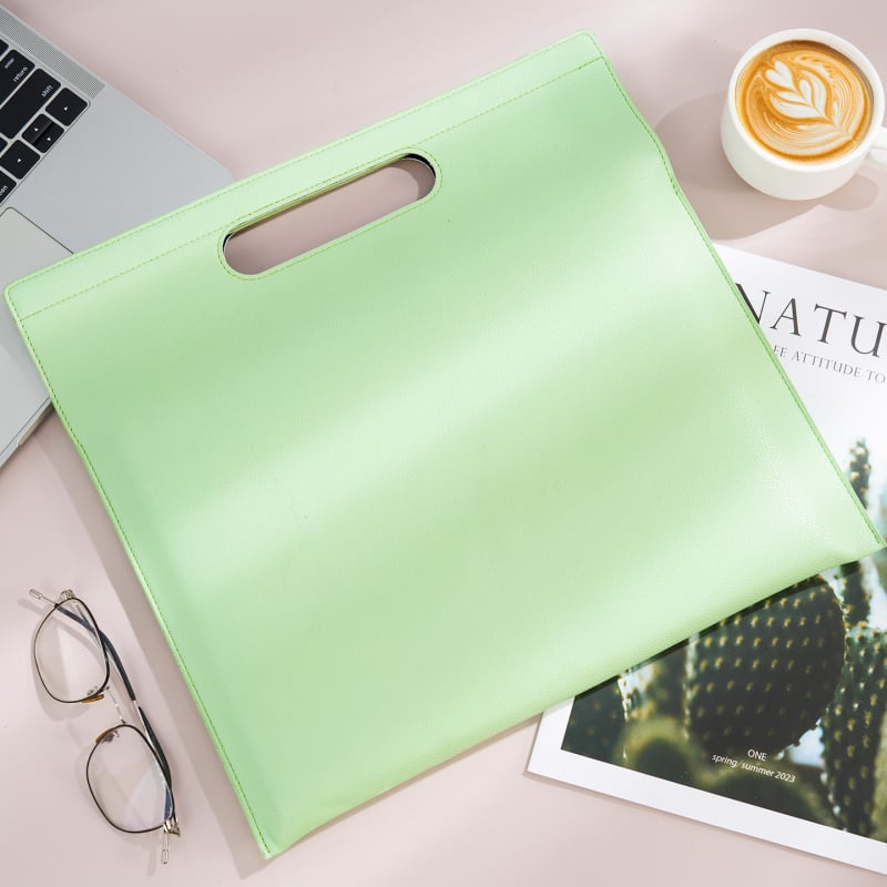 Yechun PU Δέρμα Θήκη Εγγράφων Με Μαγνητικό Κούμπωμα, Αδιάβροχη Με Μεγάλη Χωρητικότητα, Μοντέλο Paper Brick