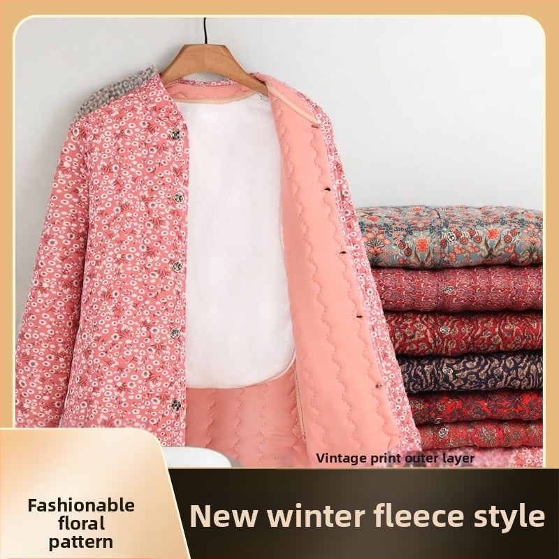 Jachetă de exterior damă, guler polo, croială lejeră, lungime medie (65-80 cm), umplutură din mătase-pamuc