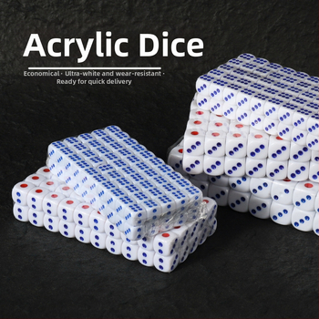 Акрилни зарове със заоблени ръбове, кристални зарове, налични на склад, модел iHFRnr2f; Материал: Акрил; Стил: Заоблени ръбове; Форма: Друга; Приложими сцени: Шах и карти