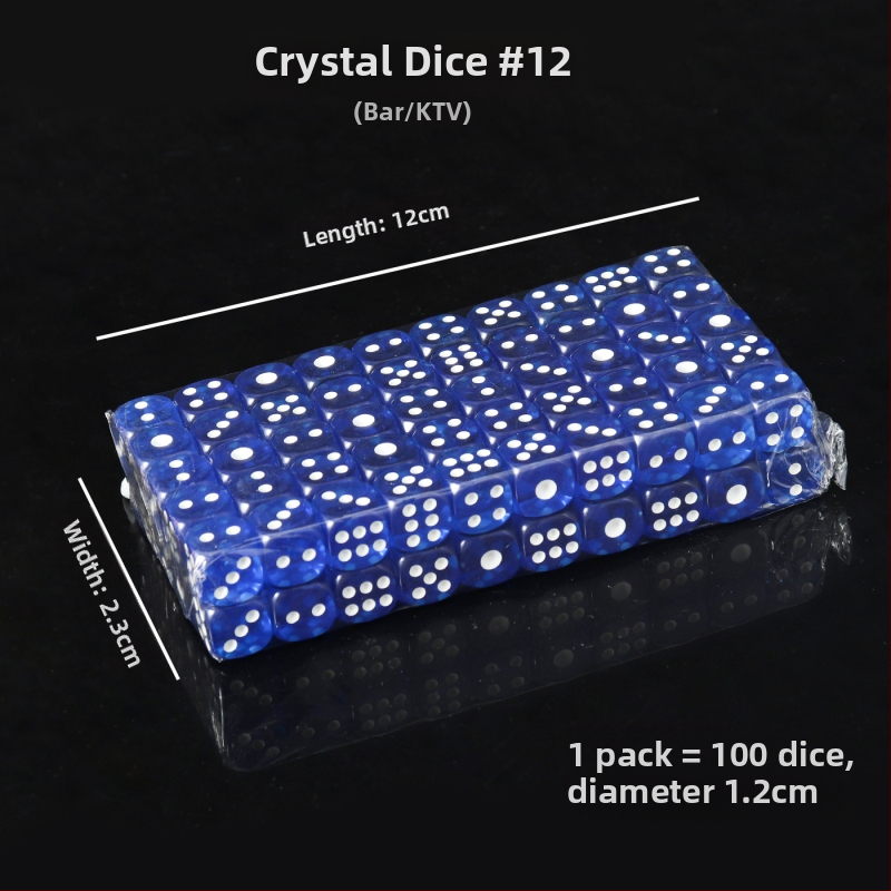 Акрилни зарове със заоблени ръбове, кристални зарове, налични на склад, модел iHFRnr2f; Материал: Акрил; Стил: Заоблени ръбове; Форма: Друга; Приложими сцени: Шах и карти