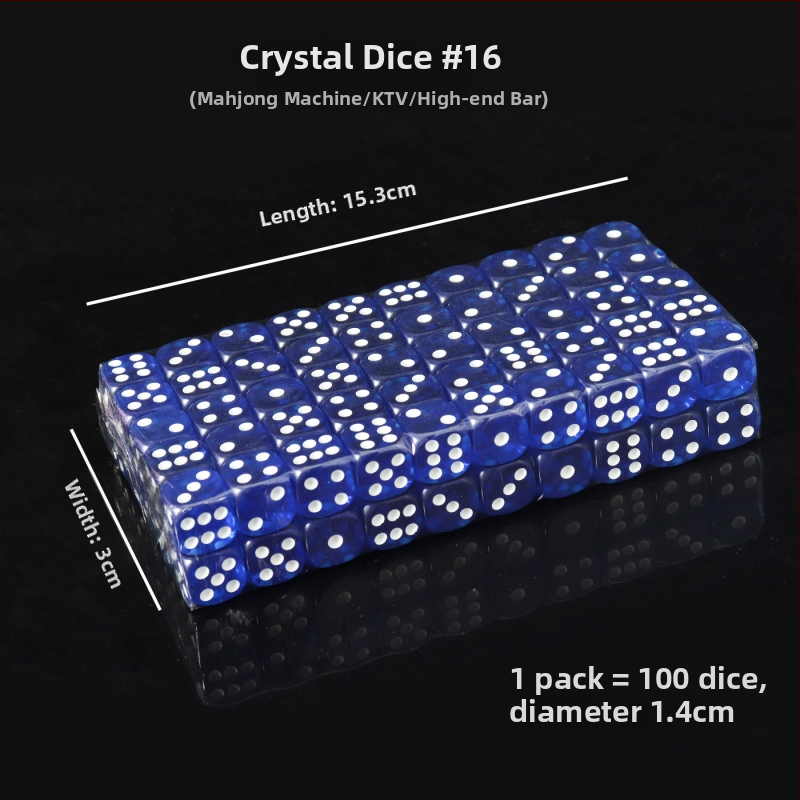 Акрилни зарове със заоблени ръбове, кристални зарове, налични на склад, модел iHFRnr2f; Материал: Акрил; Стил: Заоблени ръбове; Форма: Друга; Приложими сцени: Шах и карти