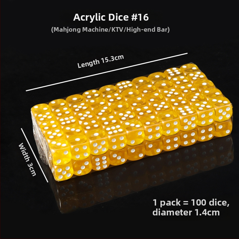 Акрилни зарове със заоблени ръбове, кристални зарове, налични на склад, модел iHFRnr2f; Материал: Акрил; Стил: Заоблени ръбове; Форма: Друга; Приложими сцени: Шах и карти