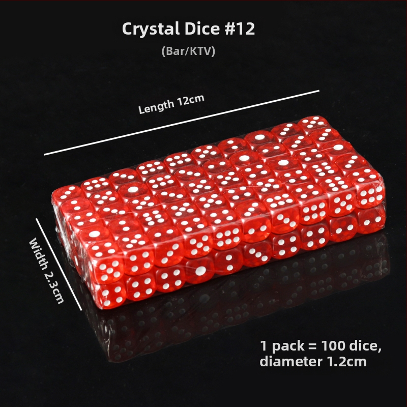 Акрилни зарове със заоблени ръбове, кристални зарове, налични на склад, модел iHFRnr2f; Материал: Акрил; Стил: Заоблени ръбове; Форма: Друга; Приложими сцени: Шах и карти