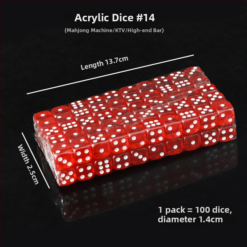 Акрилни зарове със заоблени ръбове, кристални зарове, налични на склад, модел iHFRnr2f; Материал: Акрил; Стил: Заоблени ръбове; Форма: Друга; Приложими сцени: Шах и карти