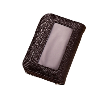 Novčanik za kartice sa zipom, RFID zaštita, 12 pretinaca, za muškarce i žene, PU materijal