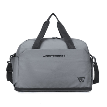 Unisex taška na fitnes a cestovanie, 36–55 L, materiál kožený film, nepremokavá, delenie suché/mokré, podšívka z polyesteru