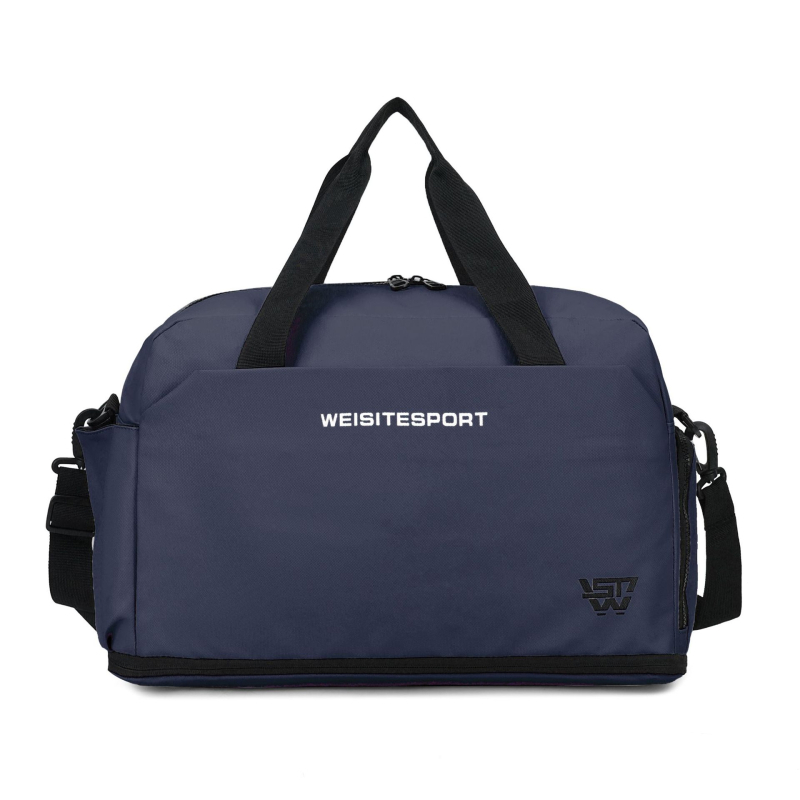 Unisex taška na fitnes a cestovanie, 36–55 L, materiál kožený film, nepremokavá, delenie suché/mokré, podšívka z polyesteru