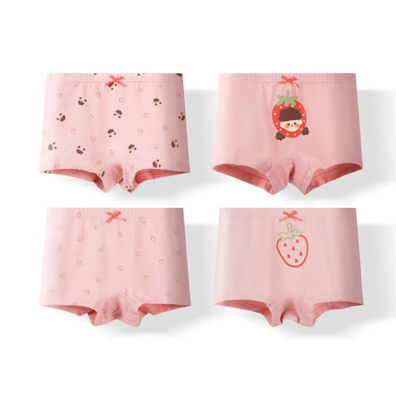 Pamučne bokserice za djevojčice, Klasa A, 95% pamuk, Warm buds