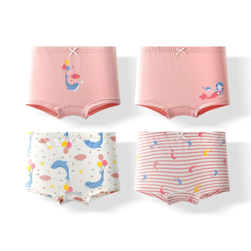 Pamučne bokserice za djevojčice, Klasa A, 95% pamuk, Warm buds