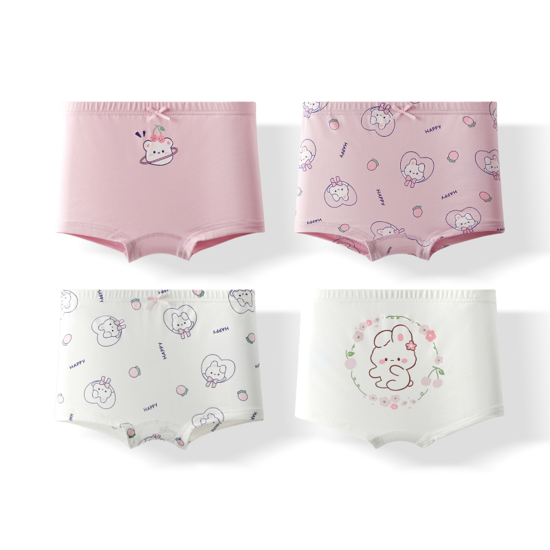 Pamučne bokserice za djevojčice, Klasa A, 95% pamuk, Warm buds