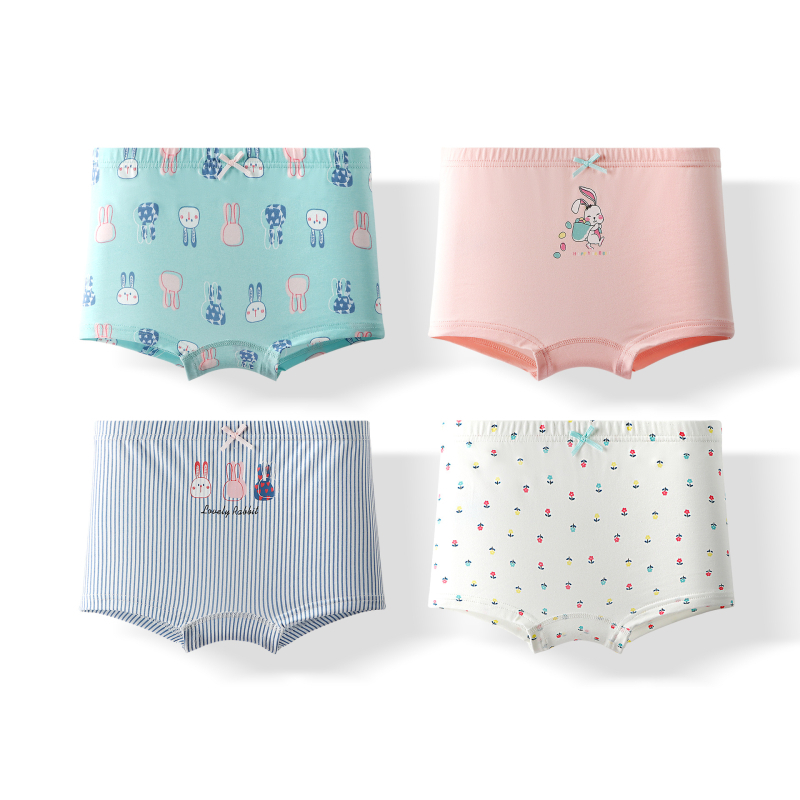 Pamučne bokserice za djevojčice, Klasa A, 95% pamuk, Warm buds